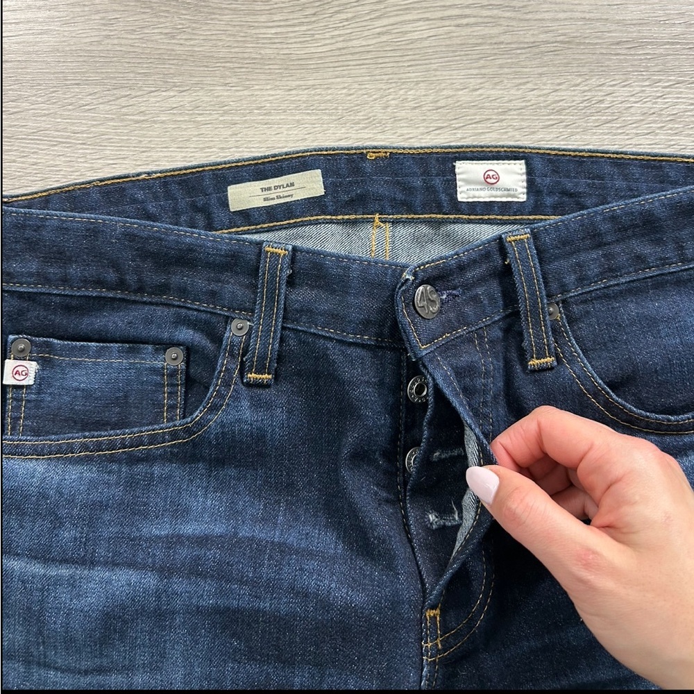 AG The Dylan Slim Skinny Dark Wash Jeans - Picture 7 of 13